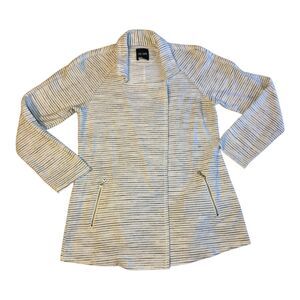 NIC+ZOE Womens Gray Long Sleeve Open Front Sweater/Jacket, Size Small, Pockets